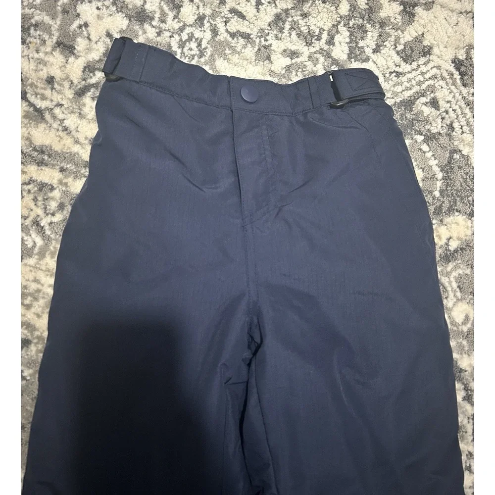 Children's Place Snow Pants Navy Blue Ski Snowsuit Winter Adjustable Kids Size 7
